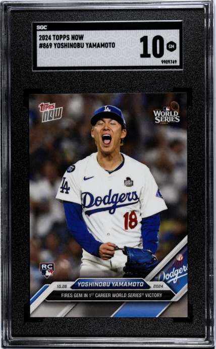 2024 Topps Now #869 Yoshinobu Yamamoto SGC 10