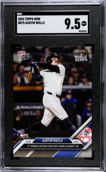2024 Topps Now #875 Austin Wells SGC 9.5