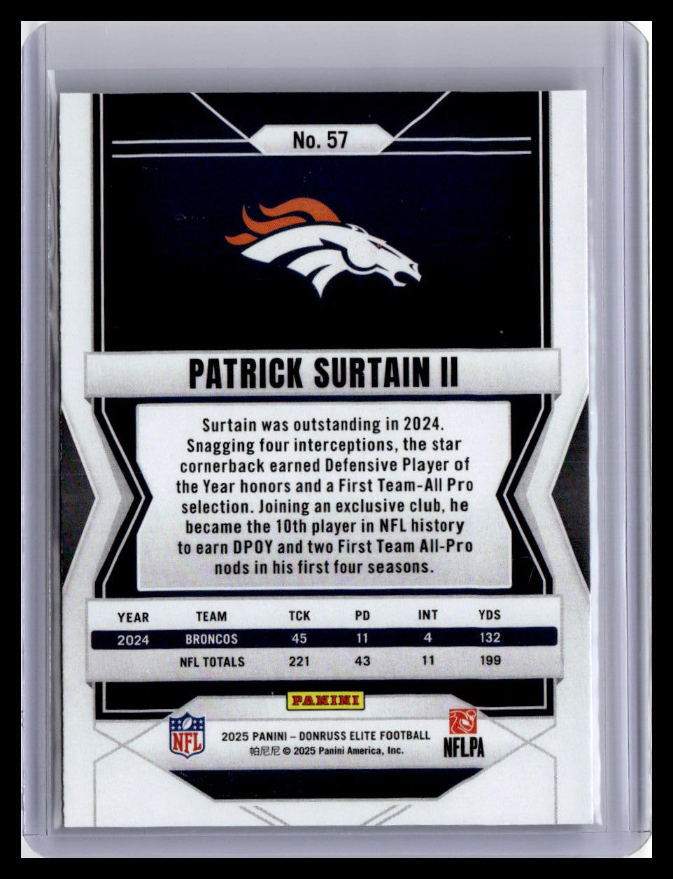 2025 Donruss Elite #57 Patrick Surtain II