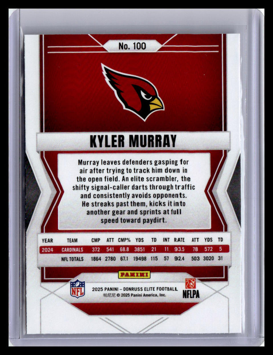 2025 Donruss Elite #100 Kyler Murray