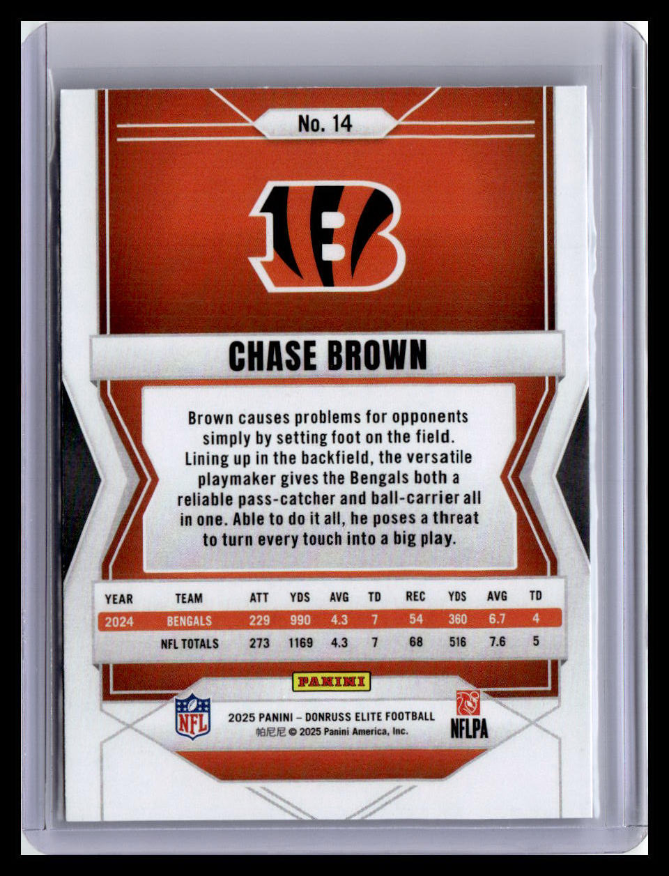 2025 Donruss Elite #14 Chase Brown