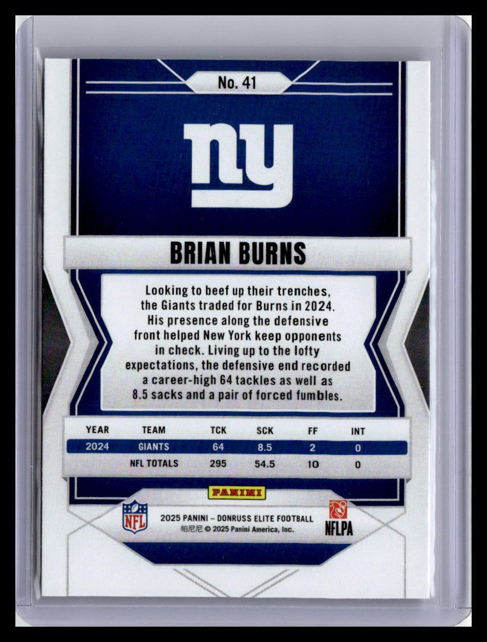 2025 Donruss Elite #41 Brian Burns