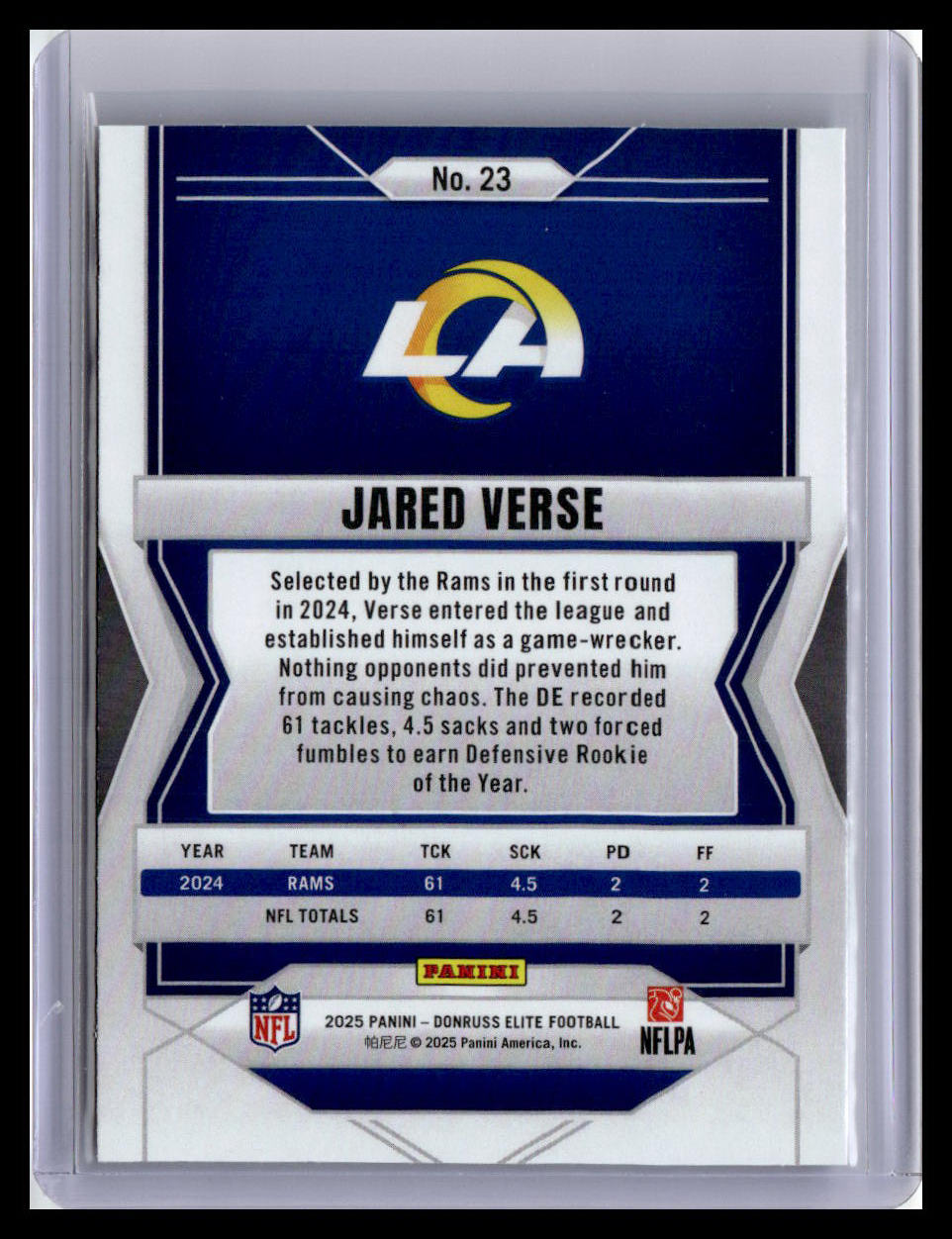 2025 Donruss Elite #23 Jared Verse