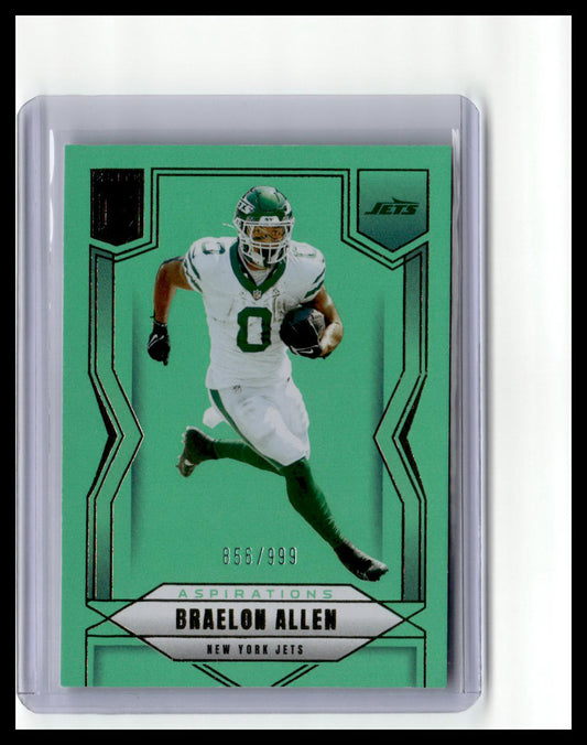 2025 Donruss Elite #94 Braelon Allen Aspirations Lime Green #/999