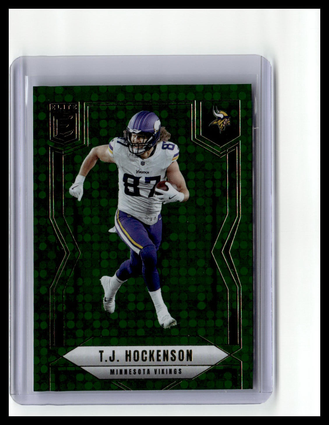 2025 Donruss Elite #66 T.J. Hockenson Green Disco