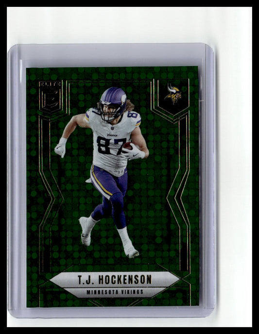 2025 Donruss Elite #66 T.J. Hockenson Green Disco