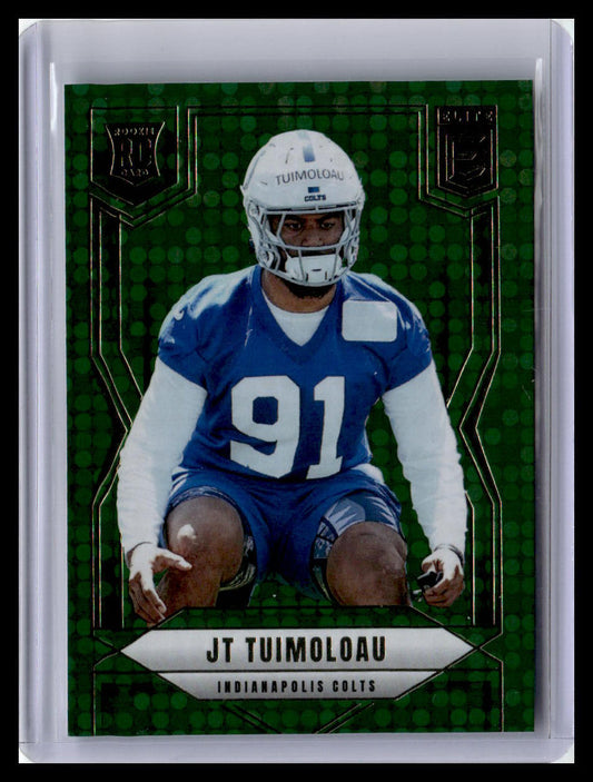 2025 Donruss Elite #166 JT Tuimoloau Green Disco