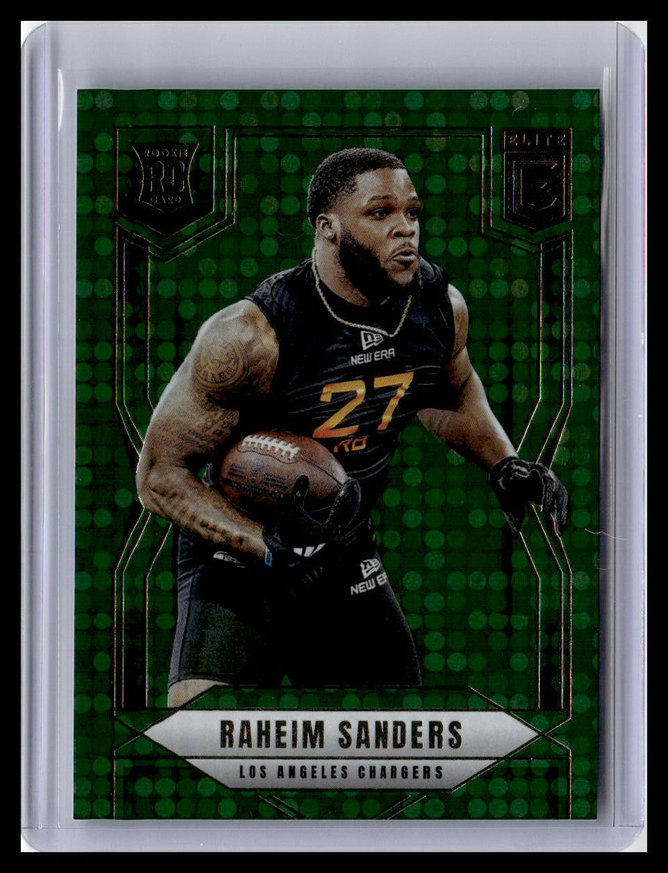 2025 Donruss Elite #176 Raheim Sanders Green Disco