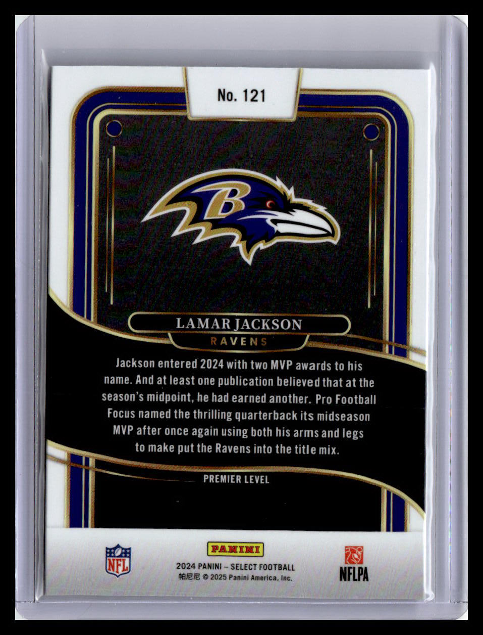 2024 Panini Select #121 Lamar Jackson