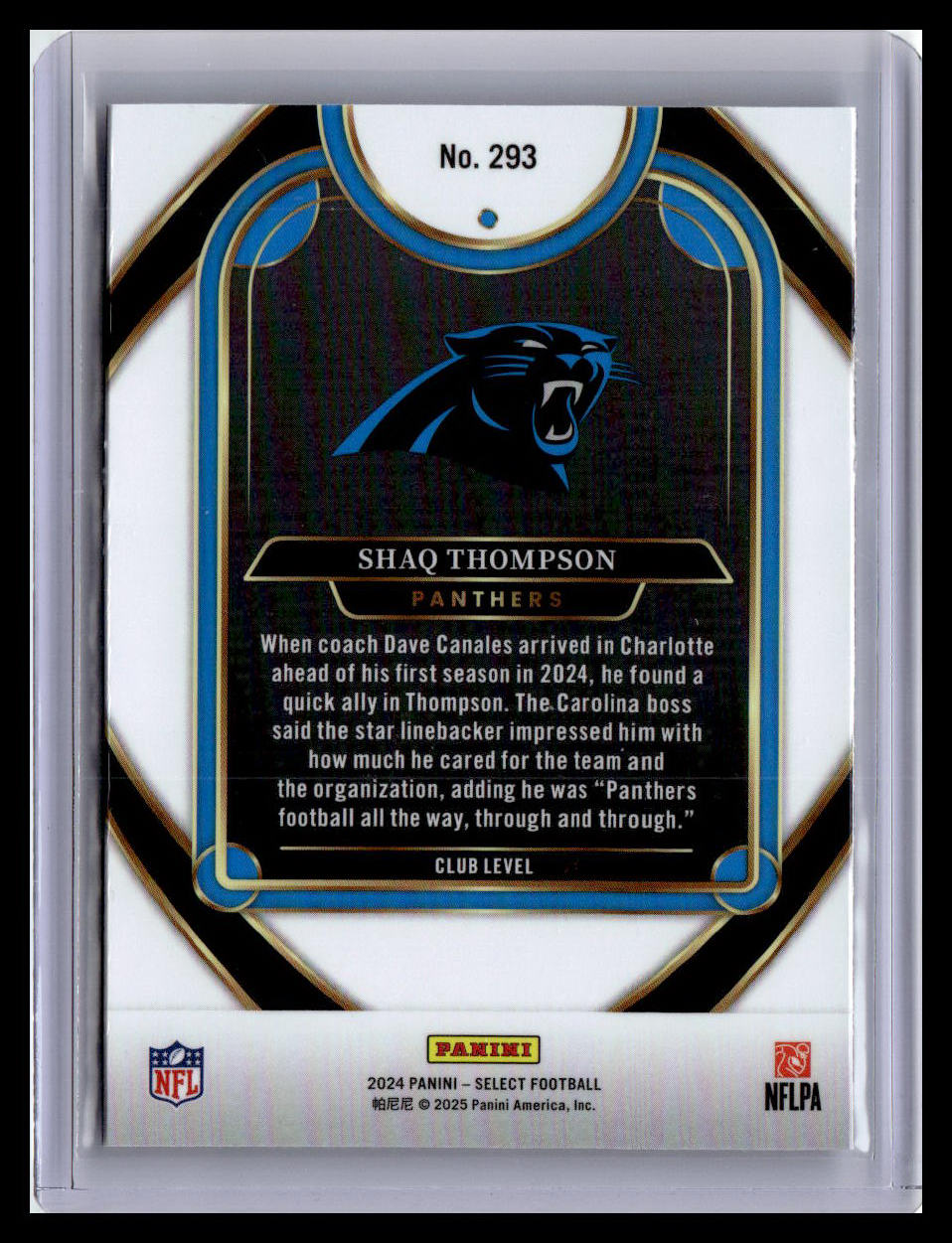 2024 Panini Select #293 Shaq Thompson
