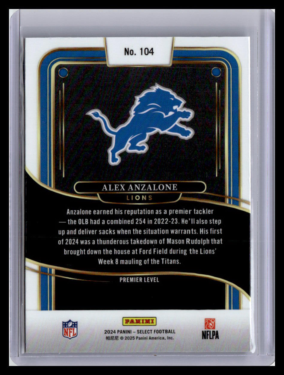 2024 Panini Select #104 Alex Anzalone