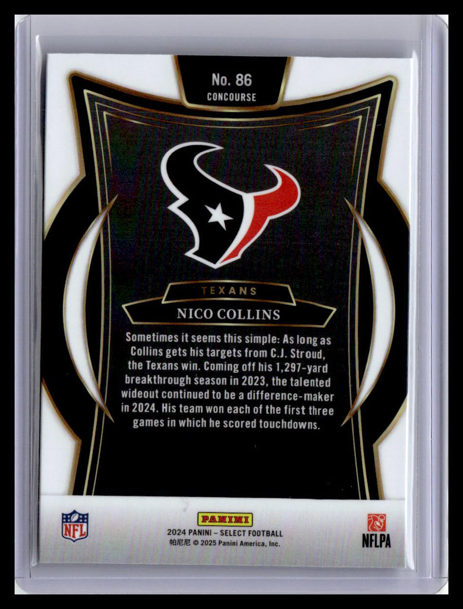 2024 Panini Select #86 Nico Collins
