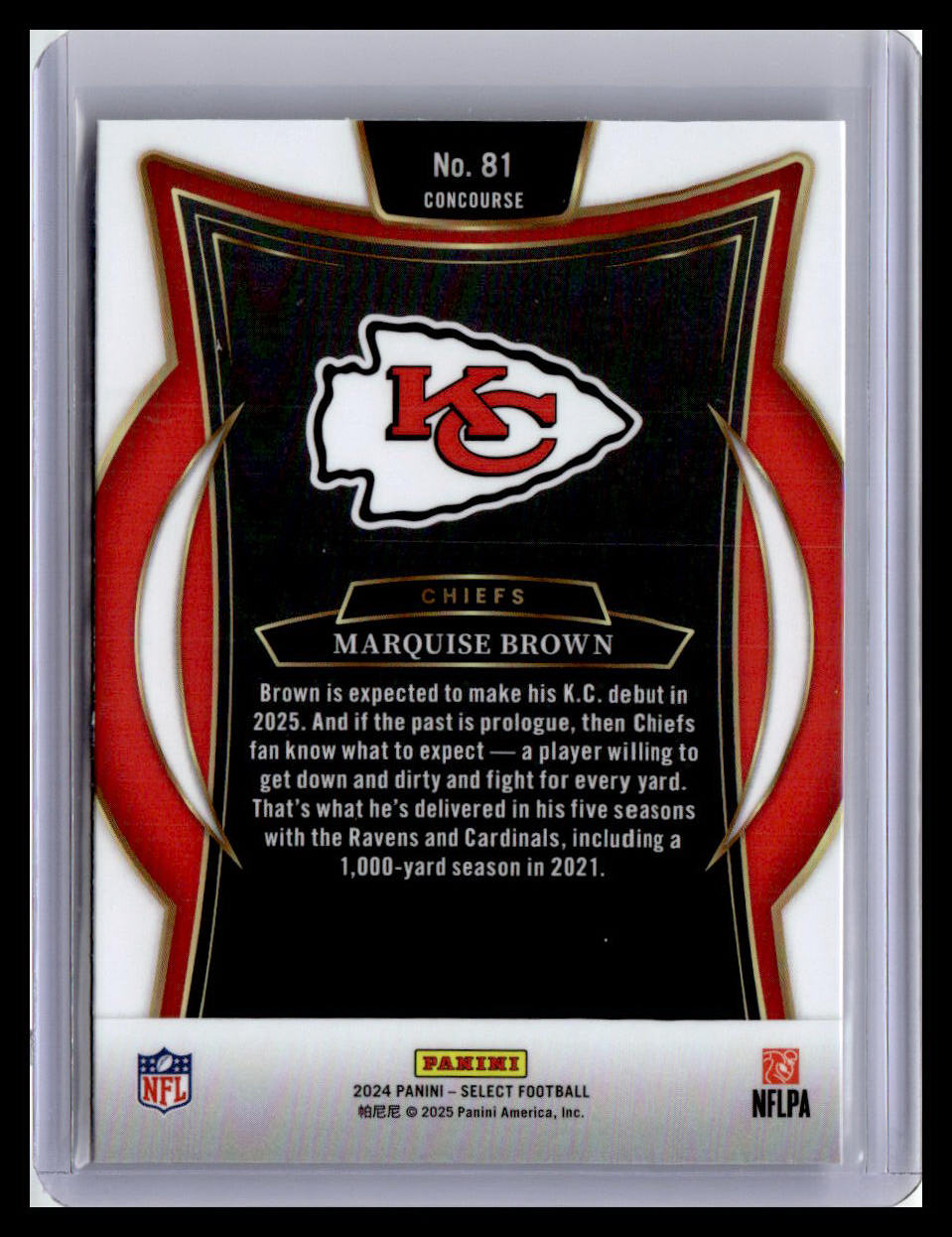 2024 Panini Select #81 Marquise Brown