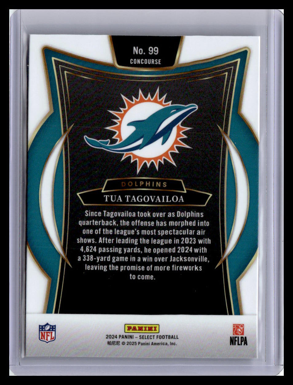2024 Panini Select #99 Tua Tagovailoa