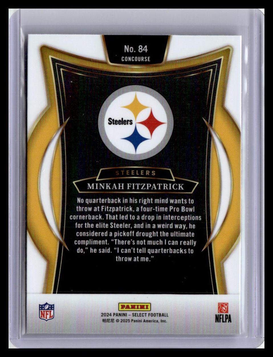 2024 Panini Select #84 Minkah Fitzpatrick