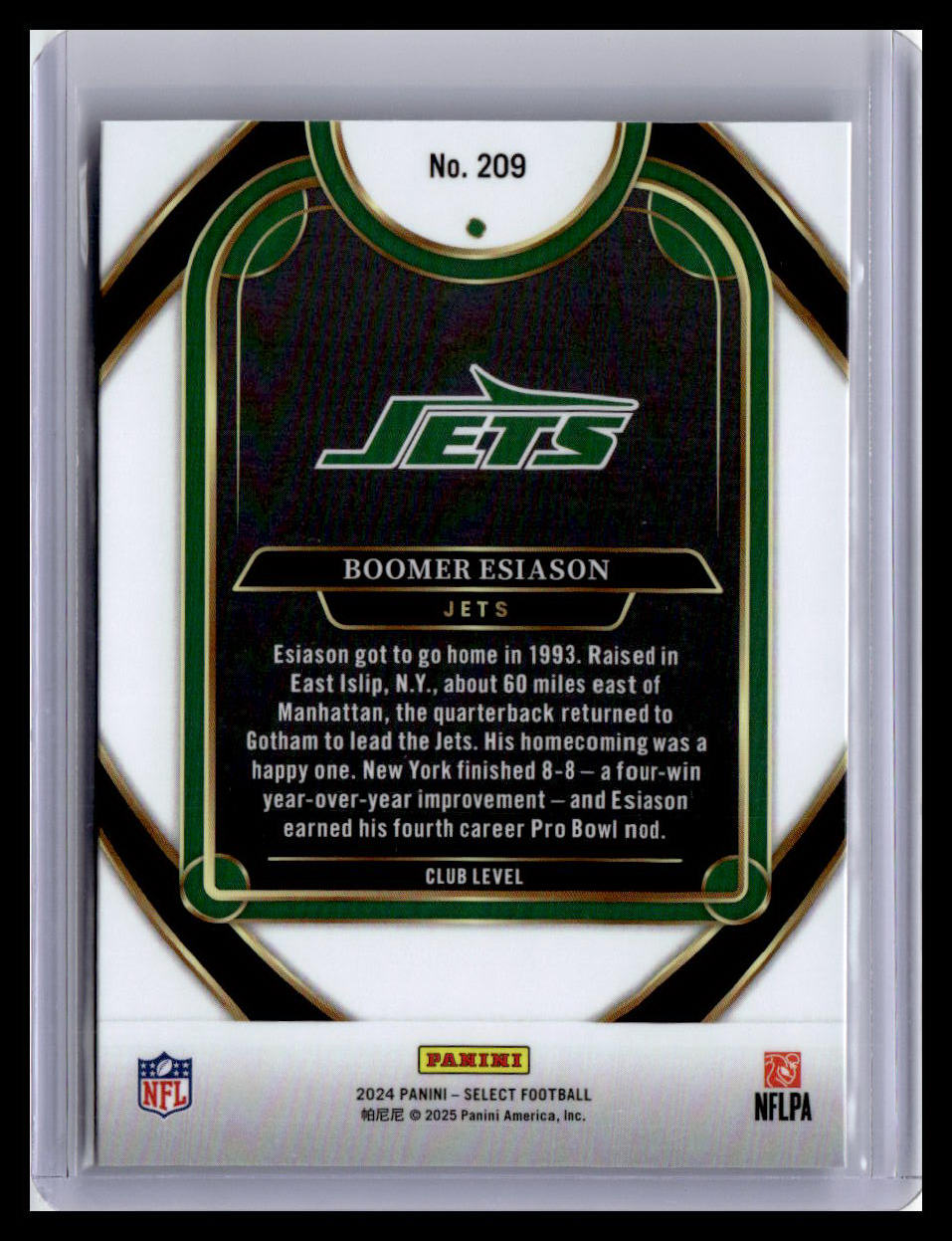 2024 Panini Select #209 Boomer Esiason
