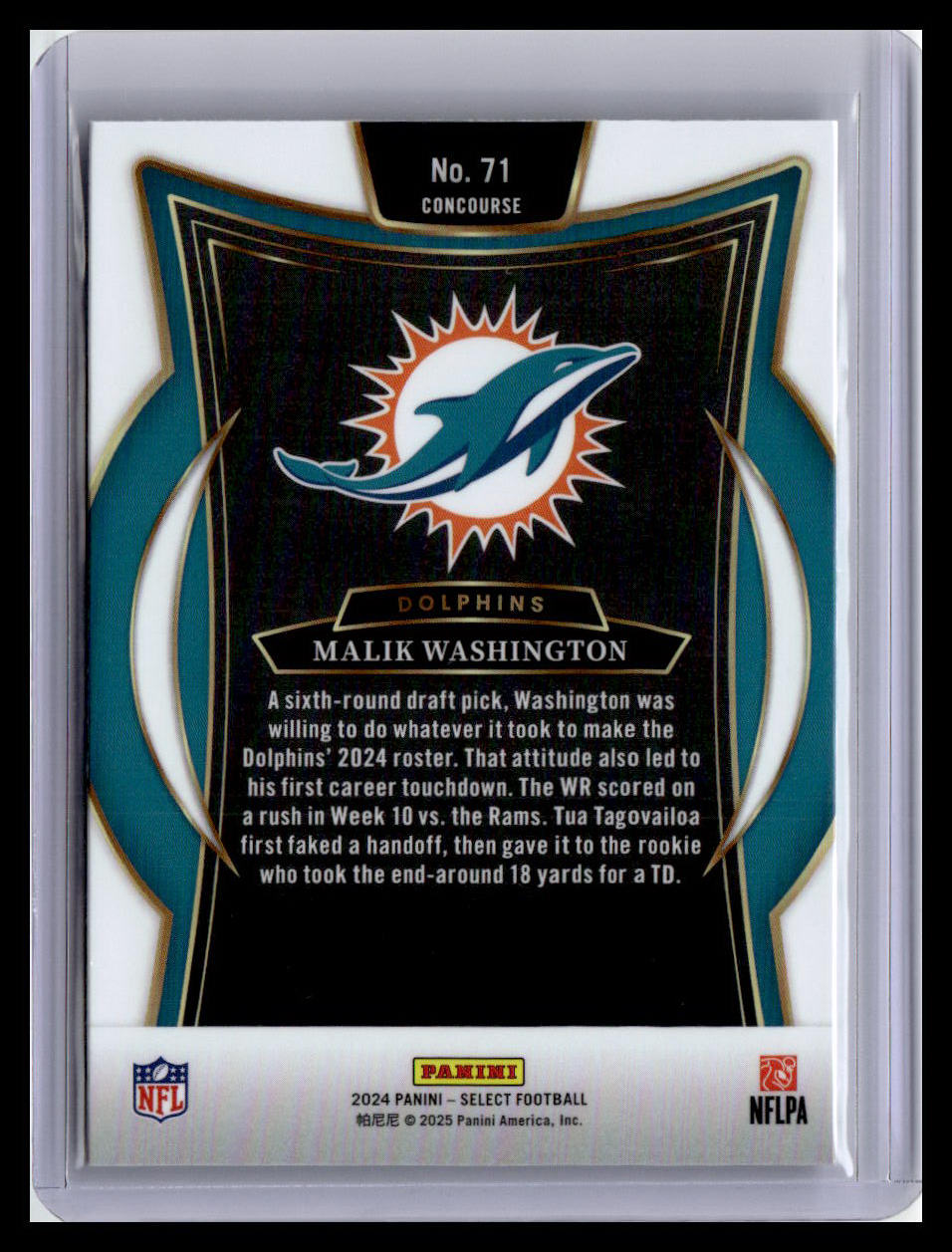 2024 Panini Select #71 Malik Washington