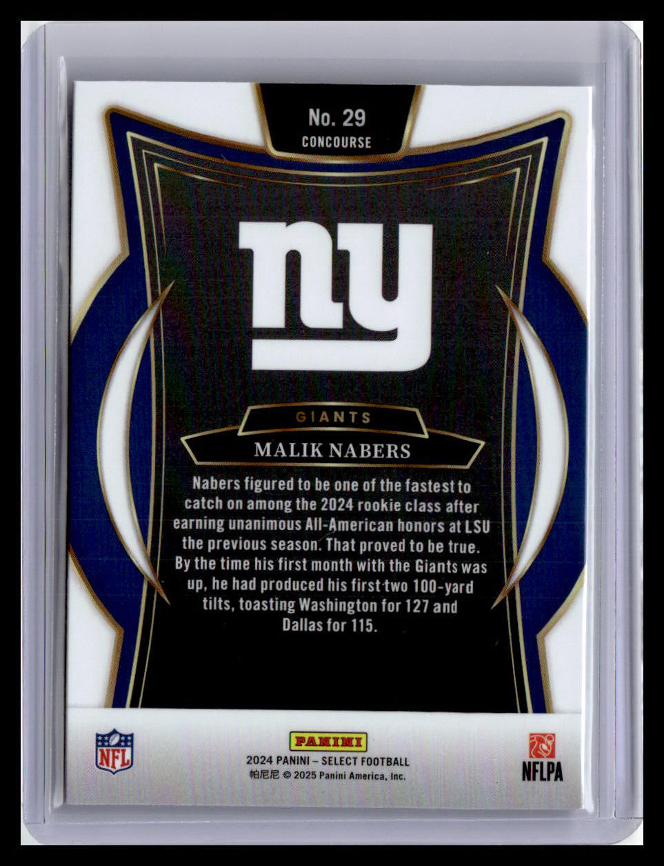 2024 Panini Select #29 Malik Nabers