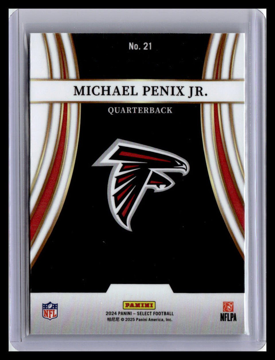 2024 Panini Select #21 Michael Penix Jr. Turbocharged Prizm