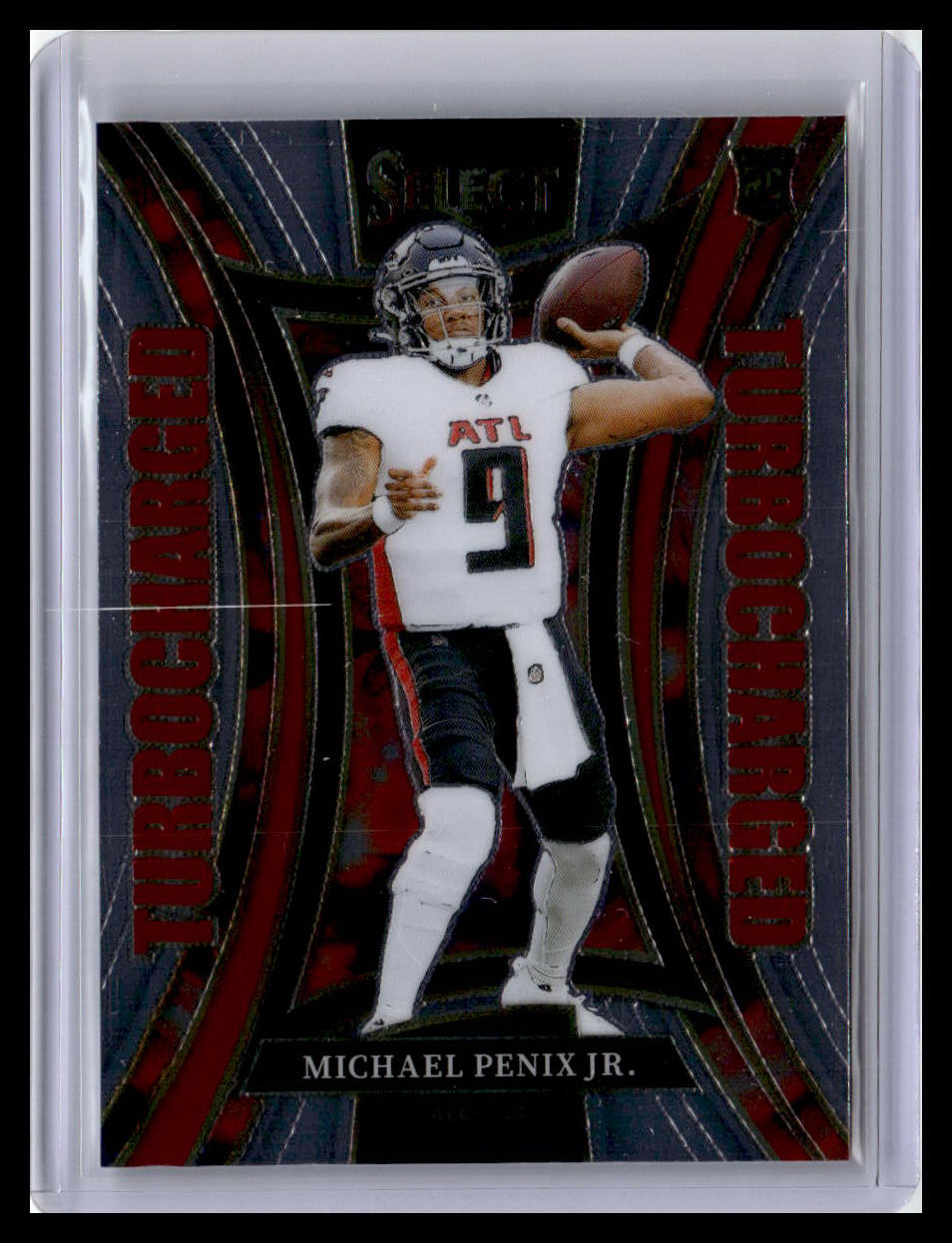 2024 Panini Select #21 Michael Penix Jr. Turbocharged Prizm