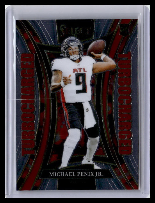 2024 Panini Select #21 Michael Penix Jr. Turbocharged Prizm