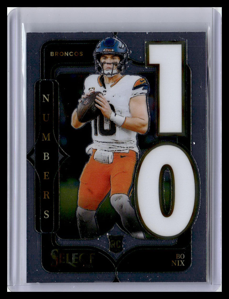 2024 Panini Select #6 Bo Nix Select Numbers