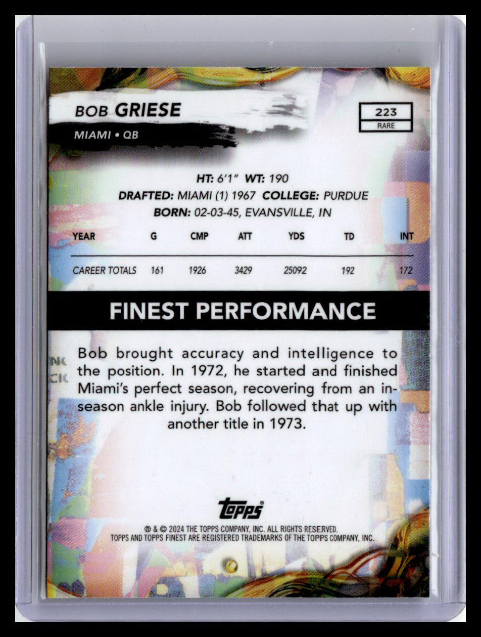 2024 Finest #223 Bob Griese