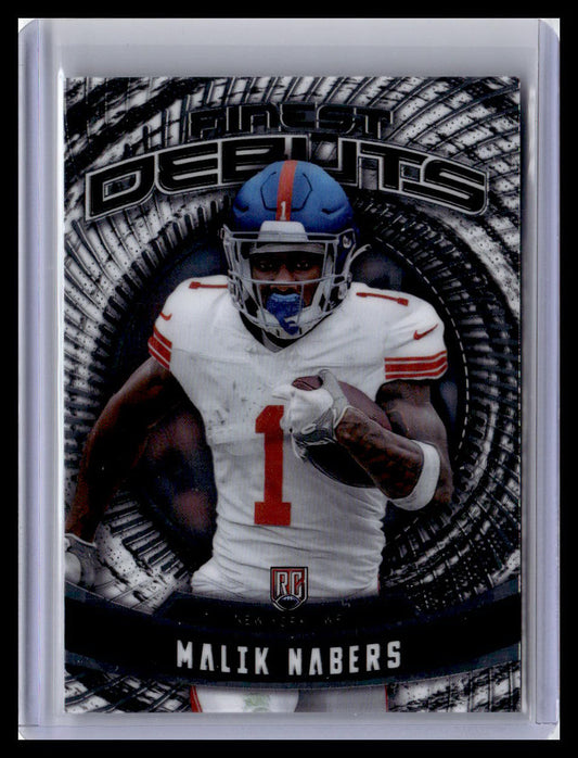 2024 Finest #D-5 Malik Nabers Debut