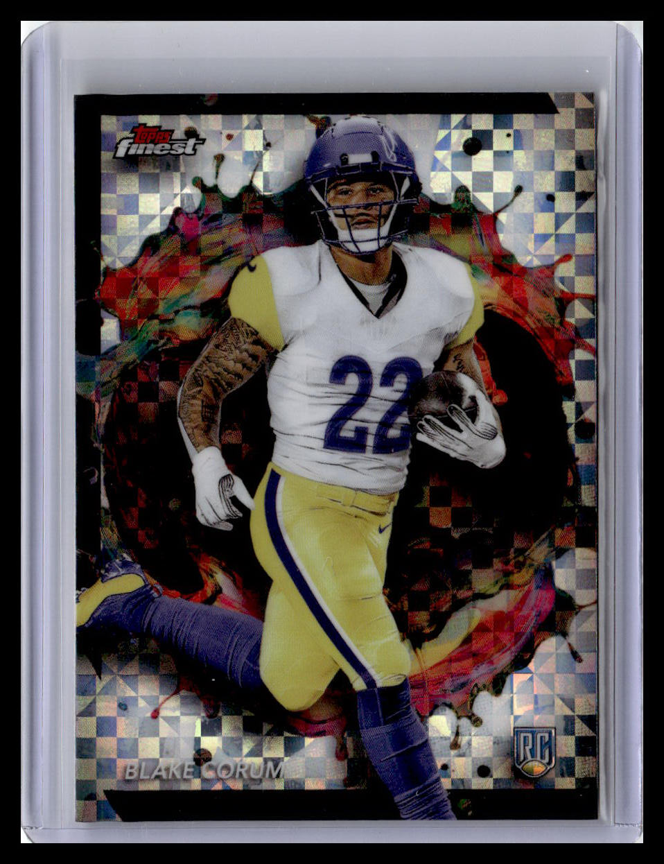 2024 Finest #285 Blake Corum Checkerboard Refractor