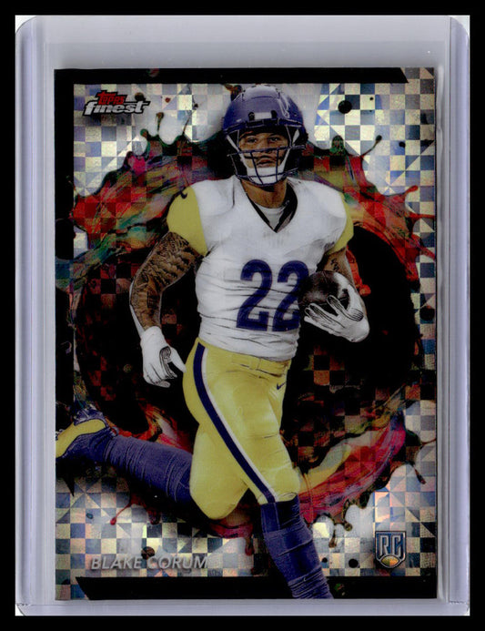 2024 Finest #285 Blake Corum Checkerboard Refractor