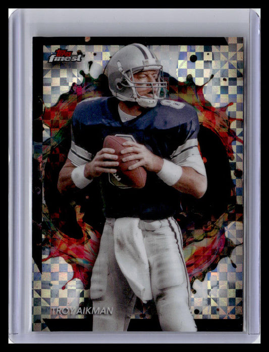 2024 Finest #211 Troy Aikman Checkerboard Refractor