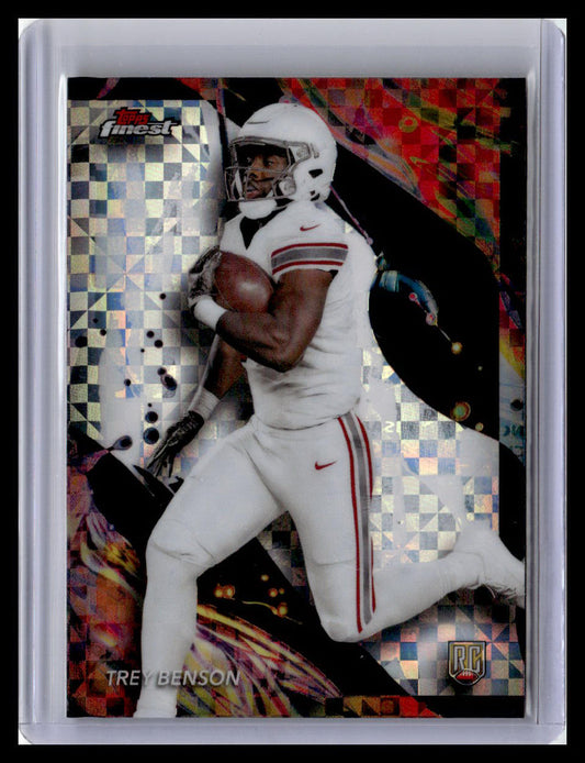 2024 Finest #176 Trey Benson Checkerboard Refractor