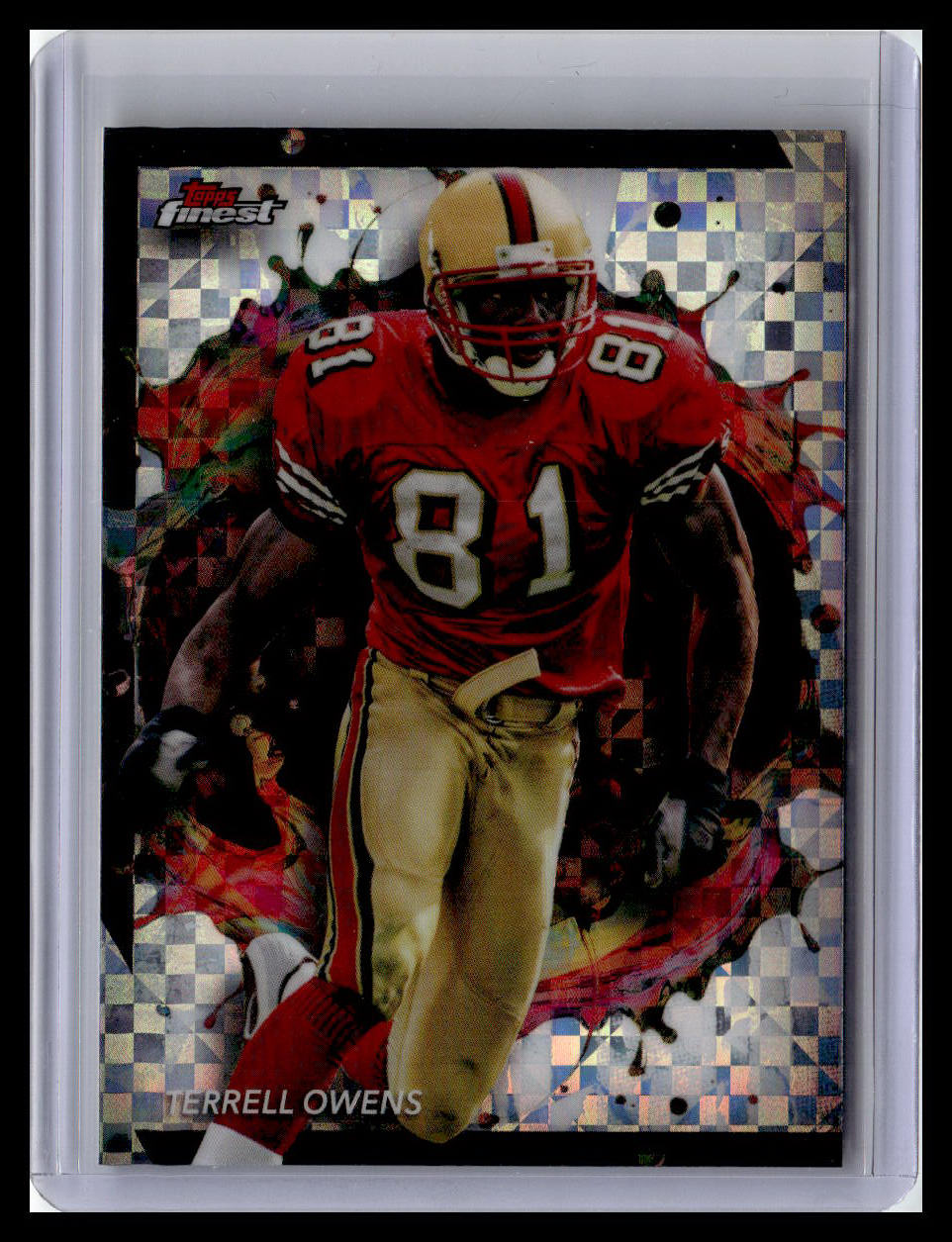 2024 Finest #221 Terrell Owens Checkerboard Refractor