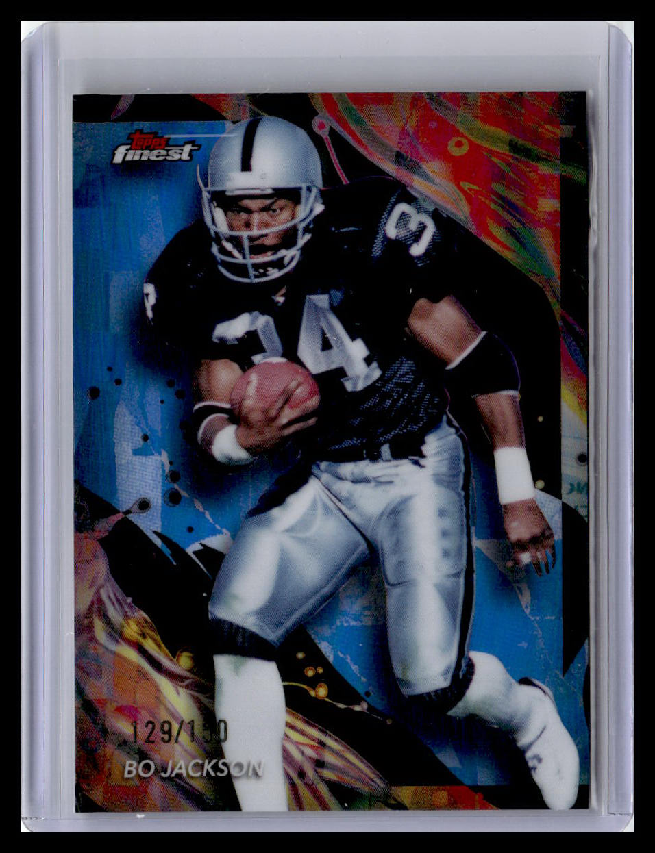 2024 Finest #142 Bo Jackson Blue Refractor #/150
