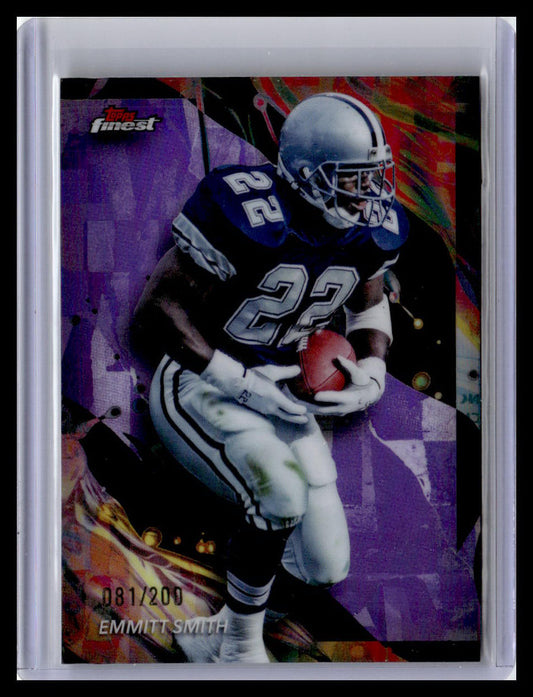 2024 Finest #112 Emmitt Smith Purple Refractor #/200