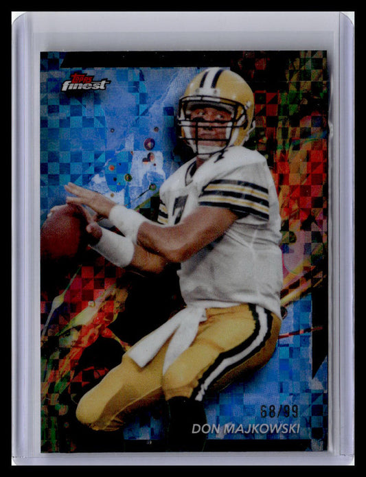 2024 Finest #27 Don Majkowski Blue Checkerboard Refractor #/99