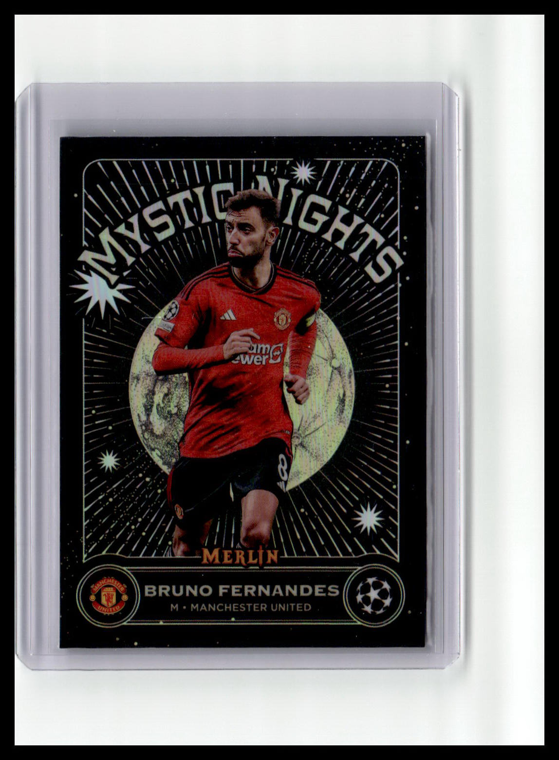 2023-24 Merlin UEFA Club Competitions #MN-16 Bruno Fernandes Mystic Nights