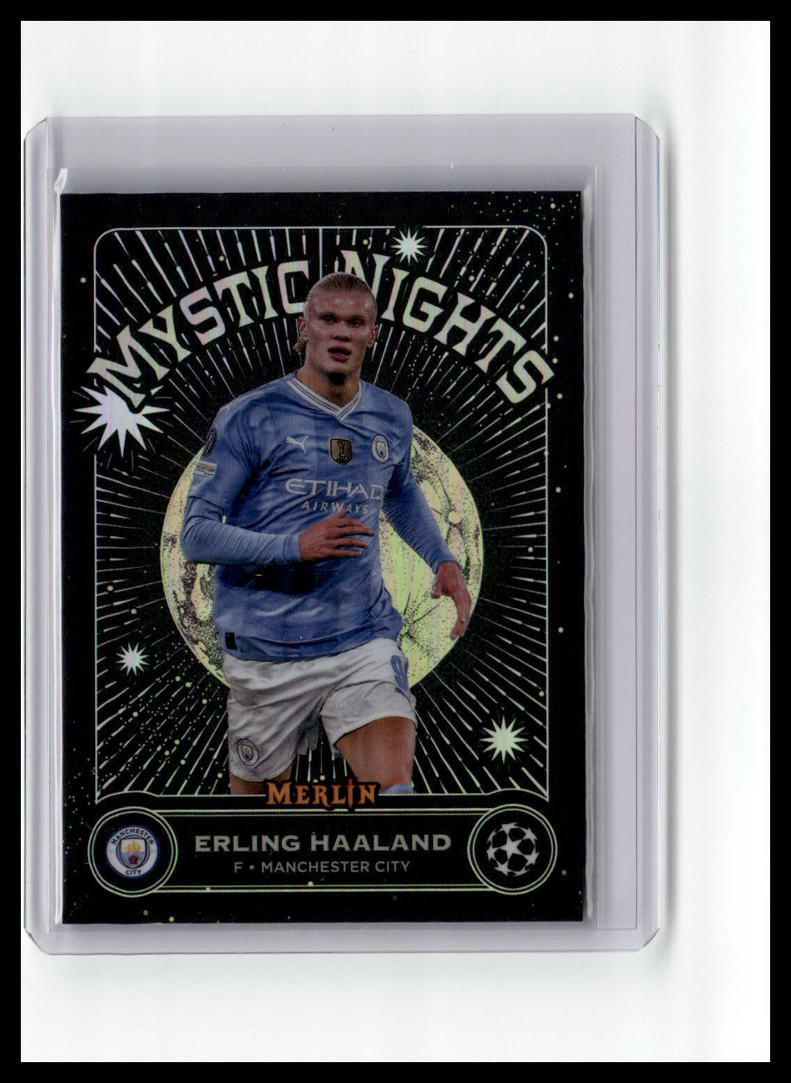 2023-24 Merlin UEFA Club Competitions #MN-14 Erling Haaland Mystic Nights