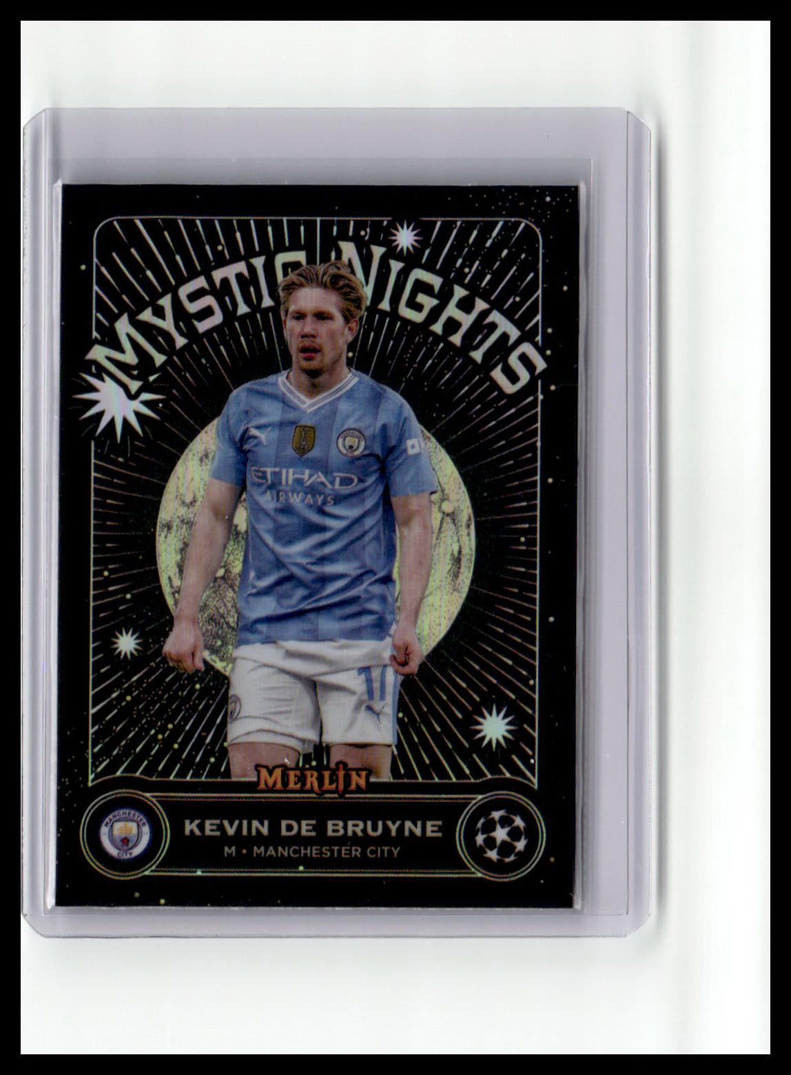 2023-24 Merlin UEFA Club Competitions #MN-15 Kevin De Bruyne Mystic Nights