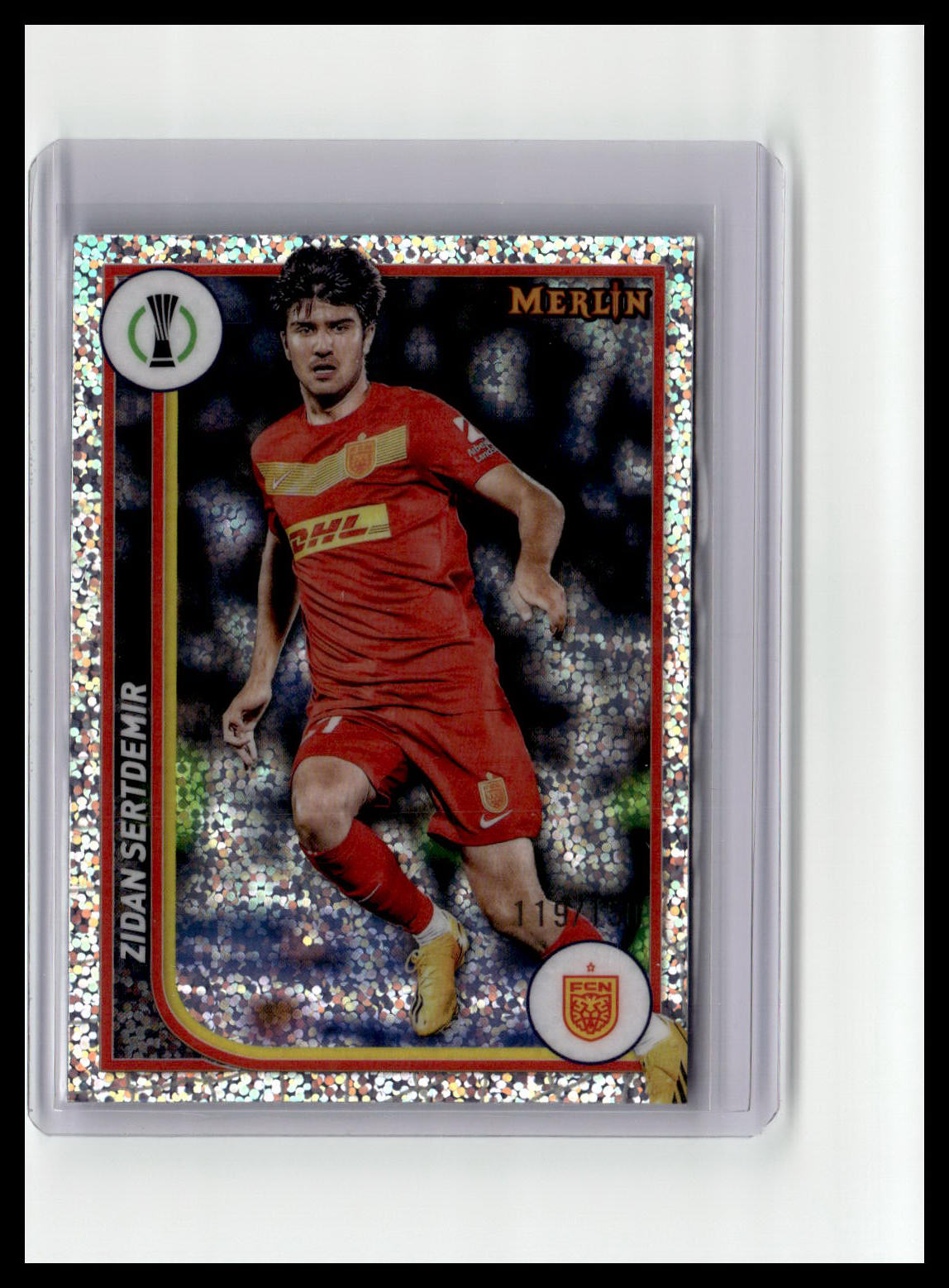 2023-24 Merlin UEFA Club Compe #53 Zidan Sertdemir Speckle Refractor
