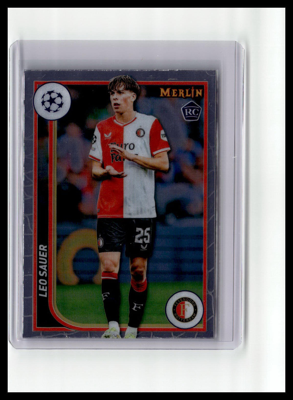 2023-24 Merlin UEFA Club Competitions #58 Leo Sauer (RC)