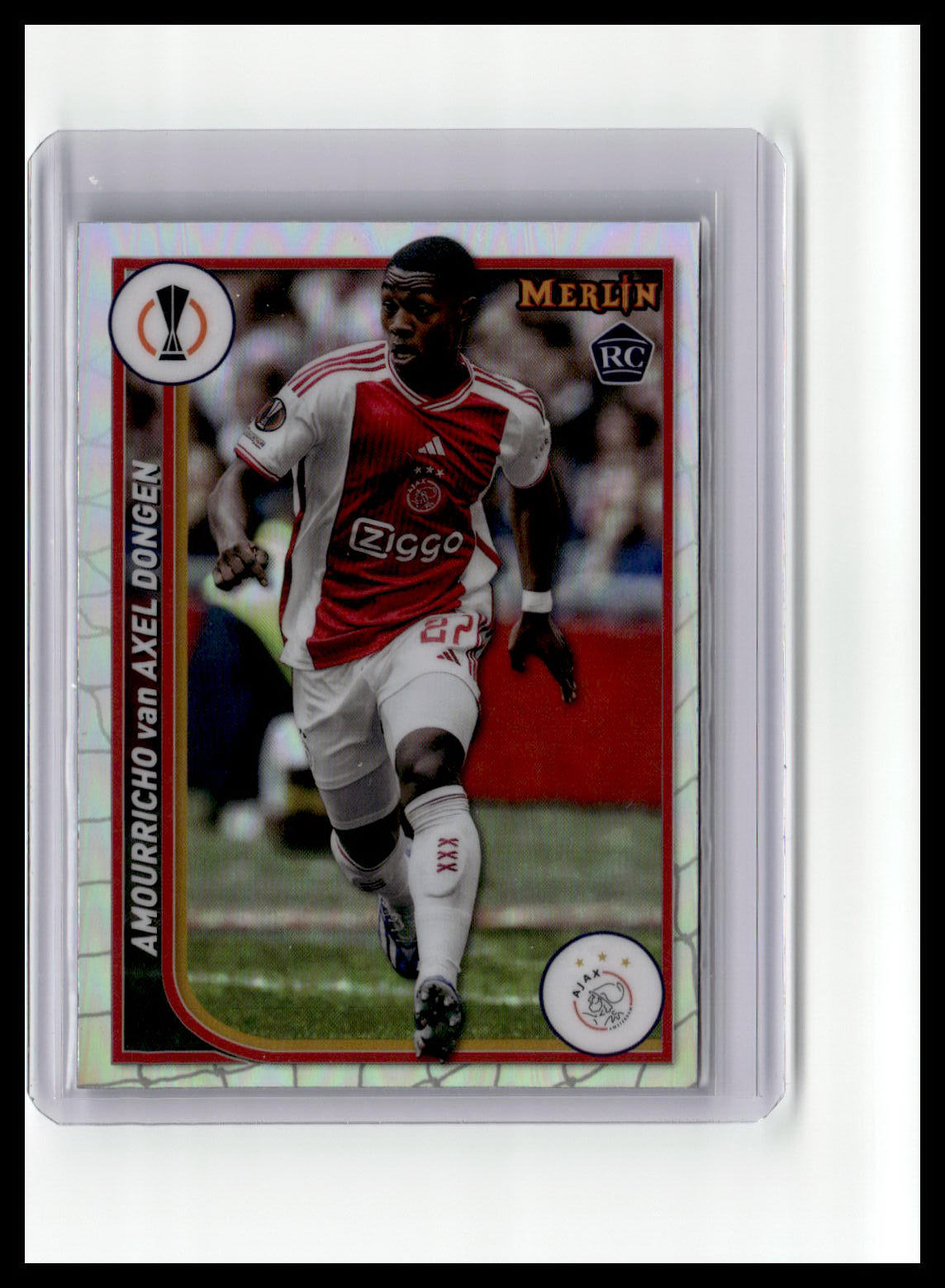 2023-24 Merlin UEFA Club Competitions #9 Amourricho van Axel Dongen Refractor