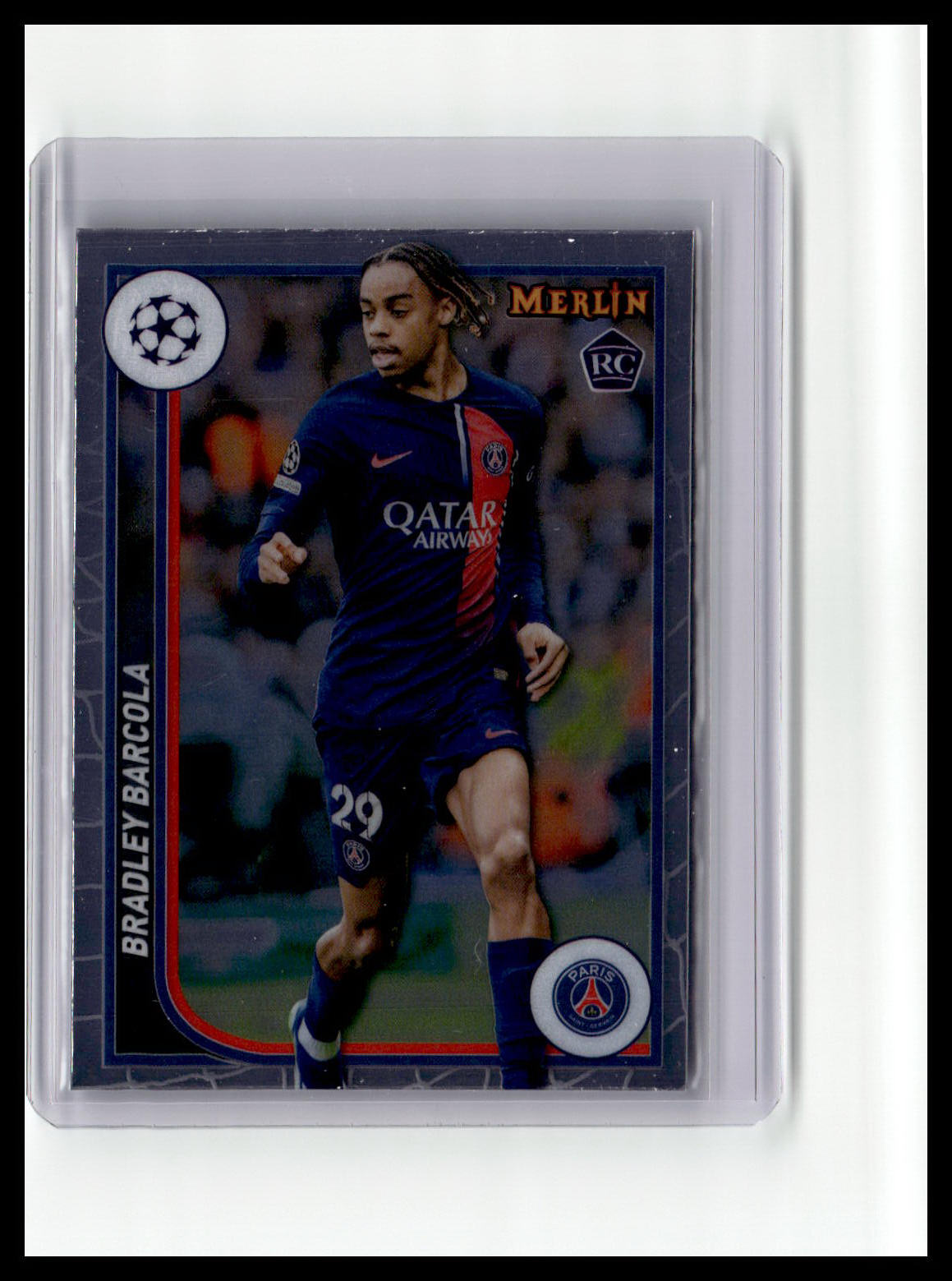 2023-24 Merlin UEFA Club Competitions #96 Bradley Barcola (RC)