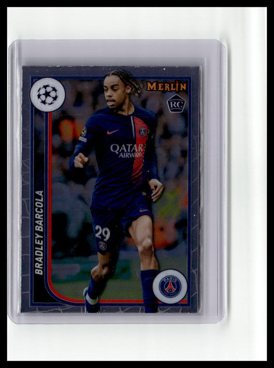 2023-24 Merlin UEFA Club Competitions #96 Bradley Barcola (RC)