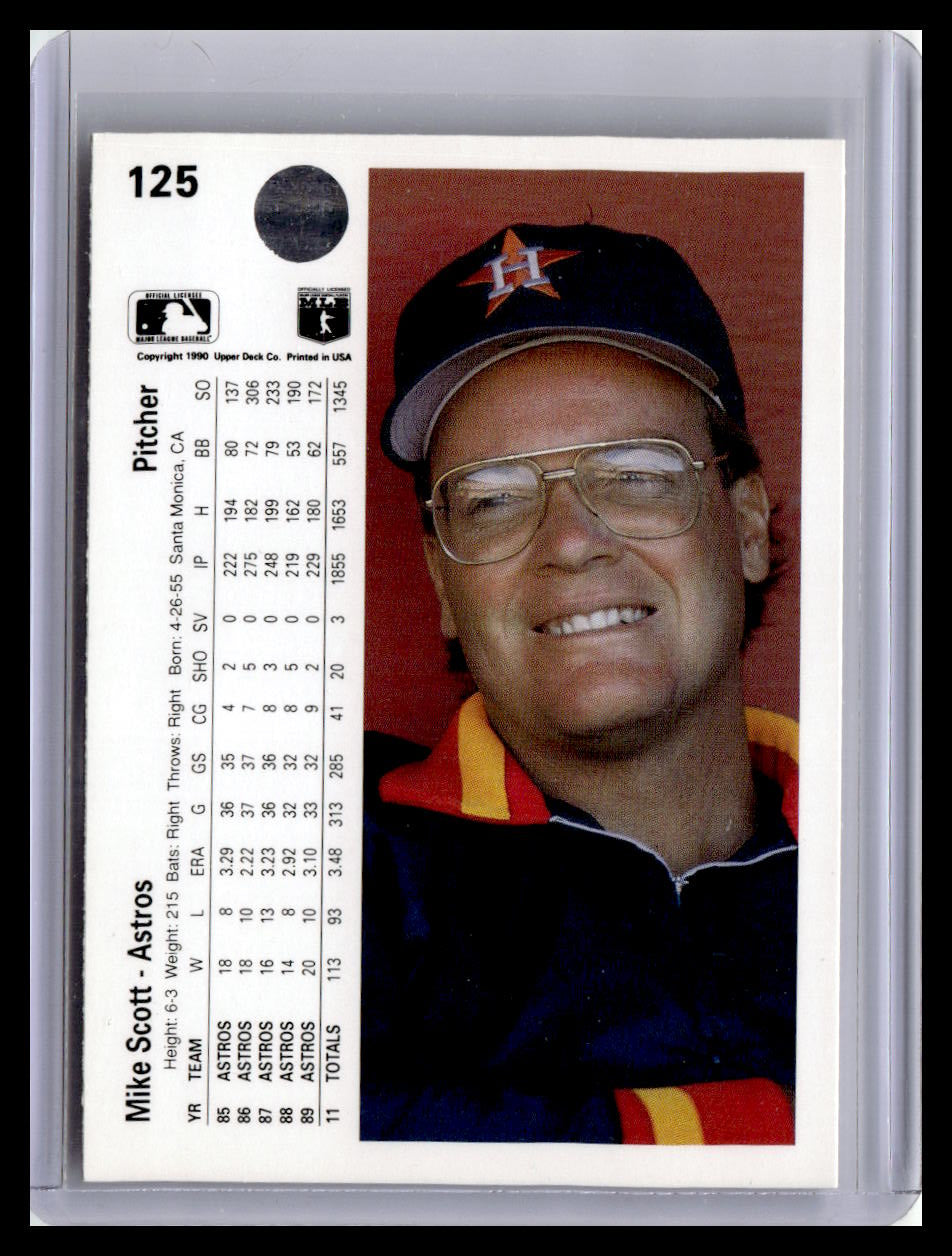 1990 Upper Deck #125b Mike Scott