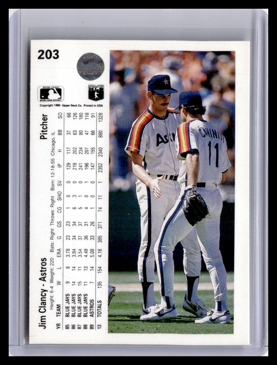 1990 Upper Deck #203 Jim Clancy