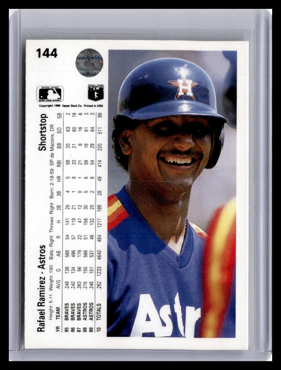 1990 Upper Deck #144a Rafael Ramirez
