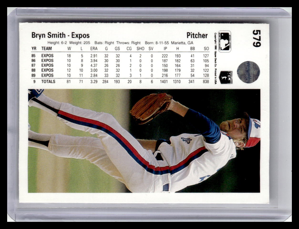 1990 Upper Deck #579 Bryn Smith