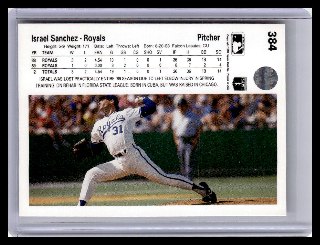 1990 Upper Deck #384 Israel Sanchez