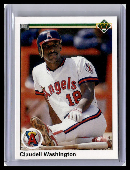 1990 Upper Deck #395 Claudell Washington